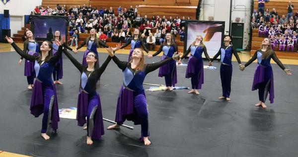 JE varsity winter guard earns bronze at MYCGC Championships