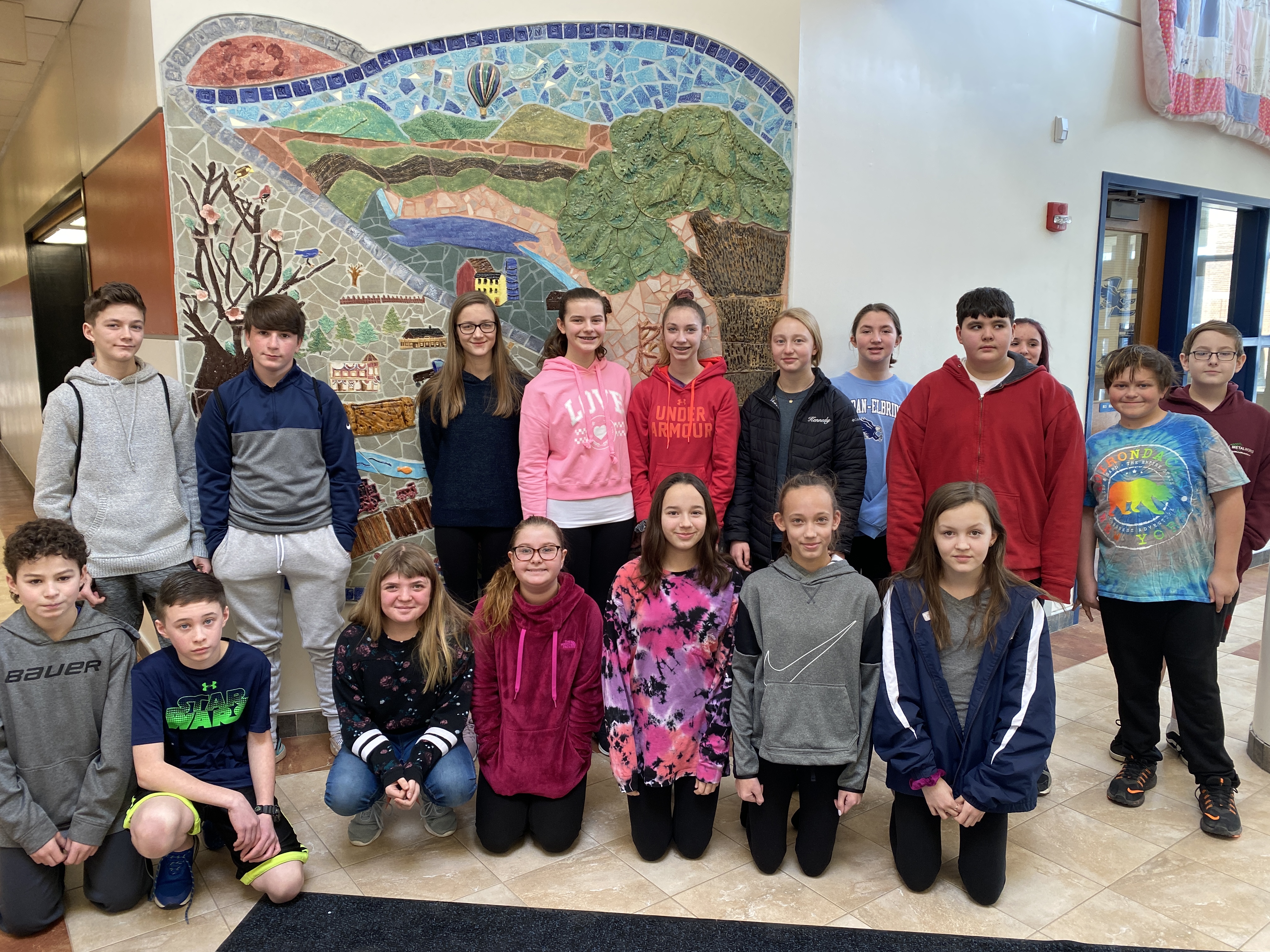 The 18 Eagle Award winners pose for the camera 