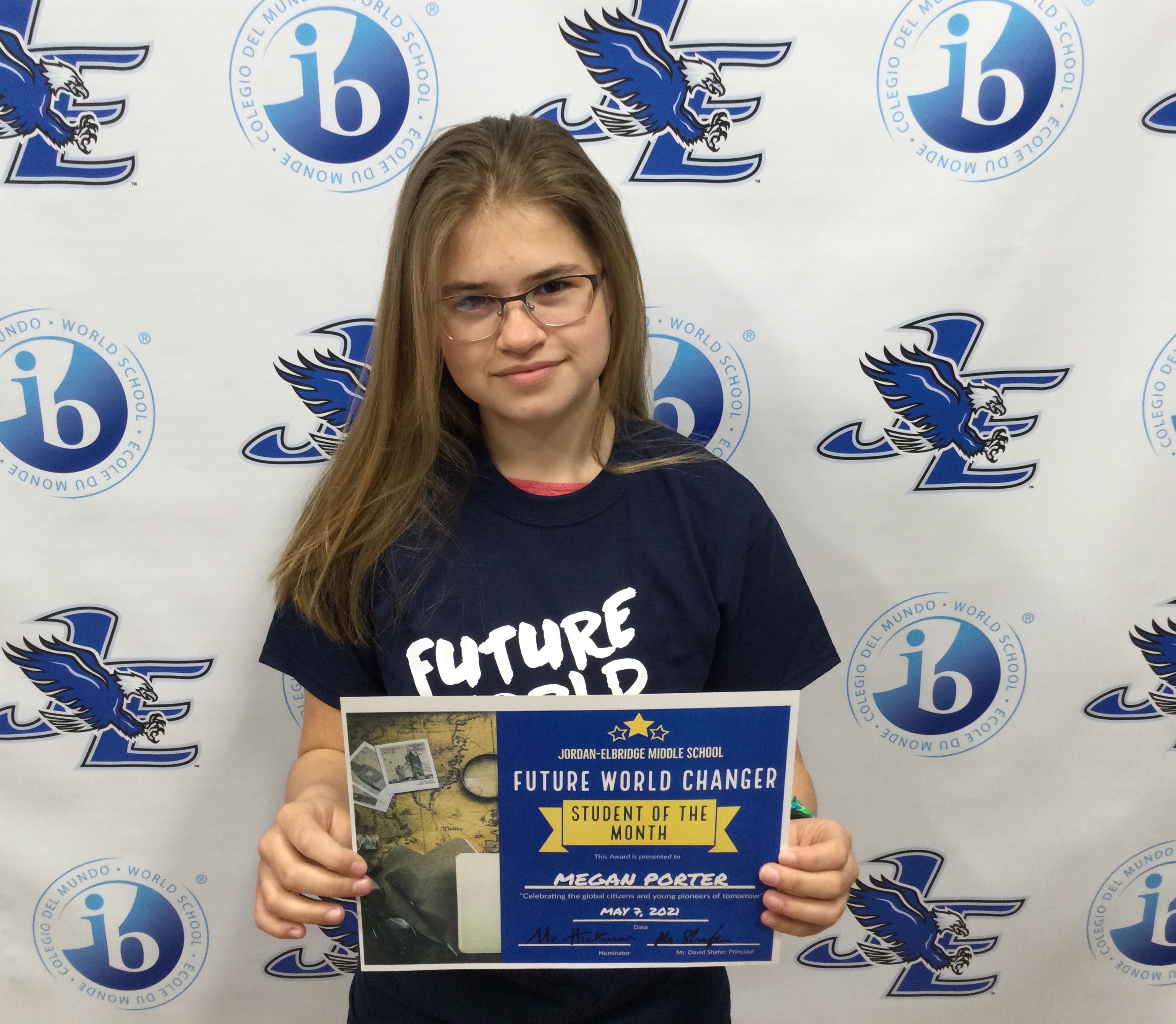 Megan Porter is recognized as an April 'Future World Changer'
