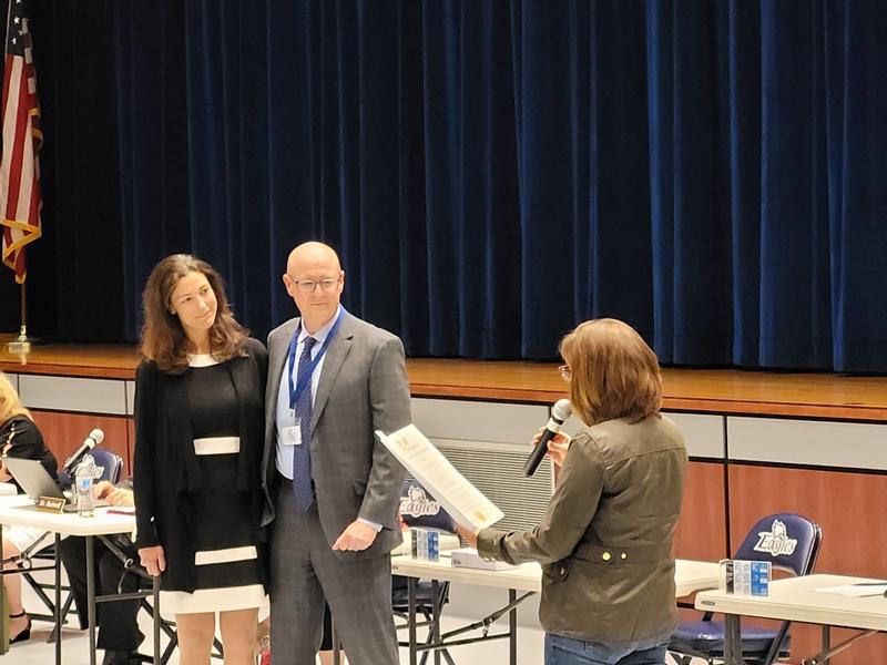 Superintendent Froio presented with proclamation
