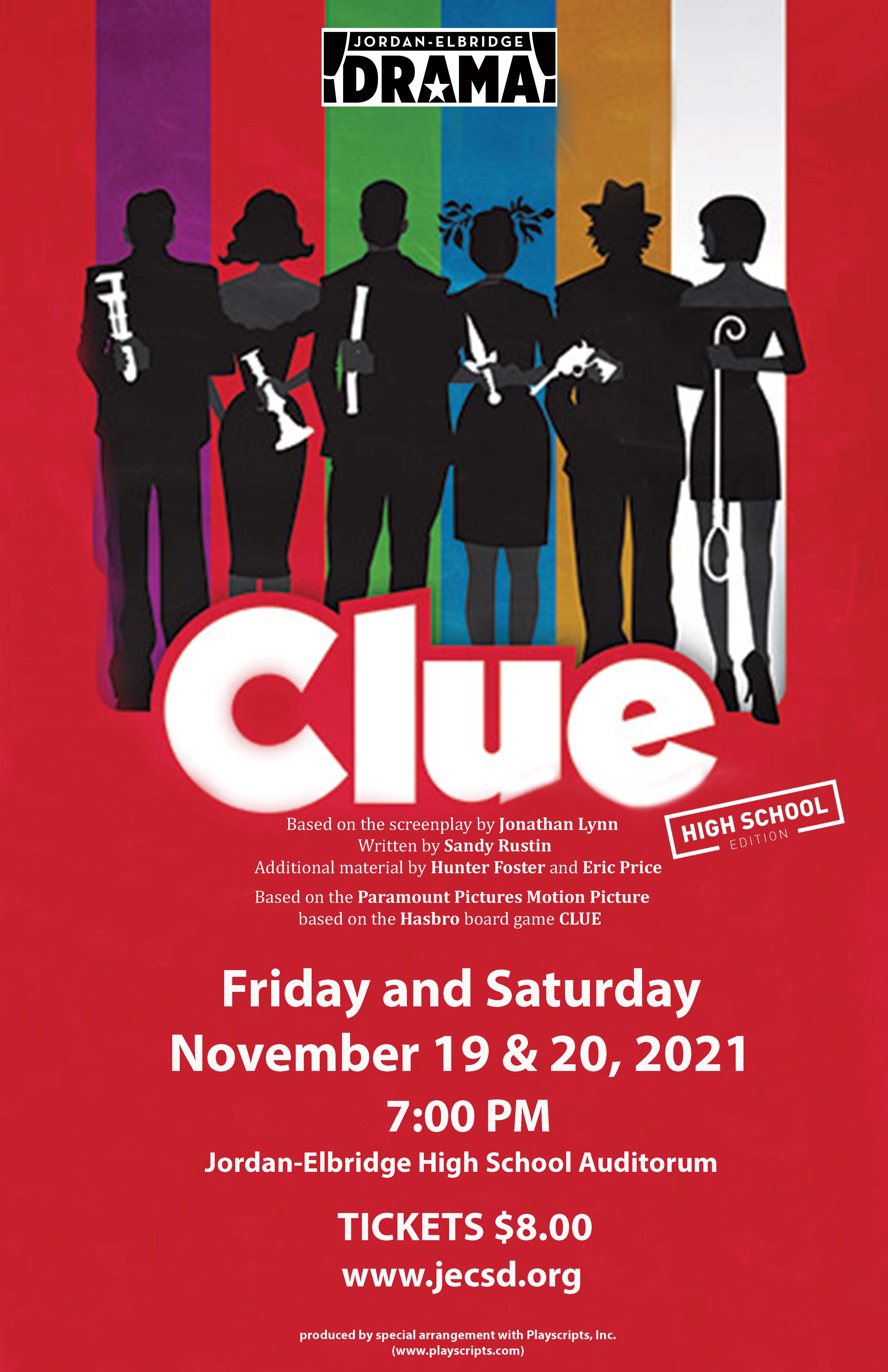JEHS debuts 'Clue' on Nov. 19 and 20