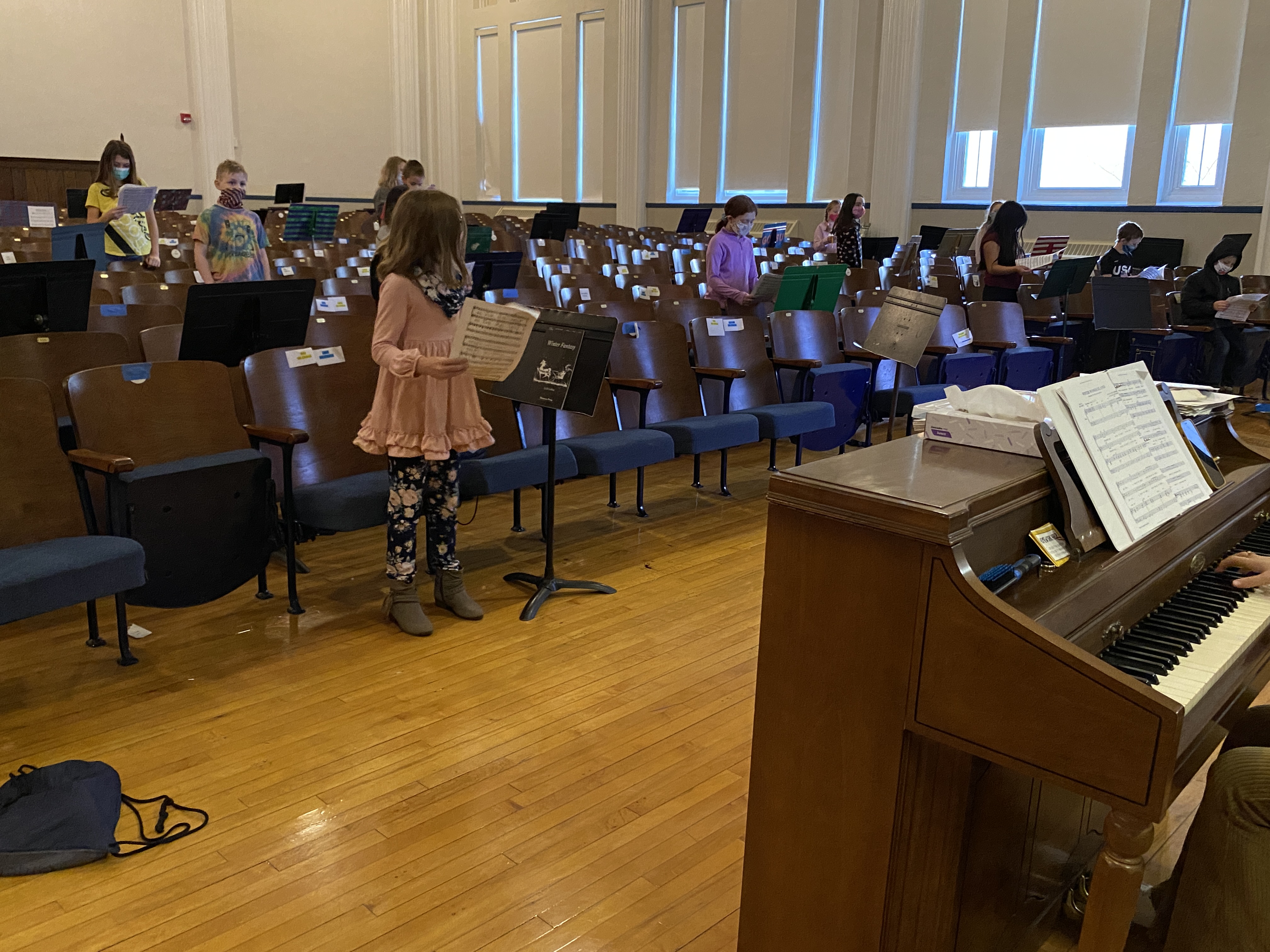 JEDIS students rehearse ahead of their holiday concert