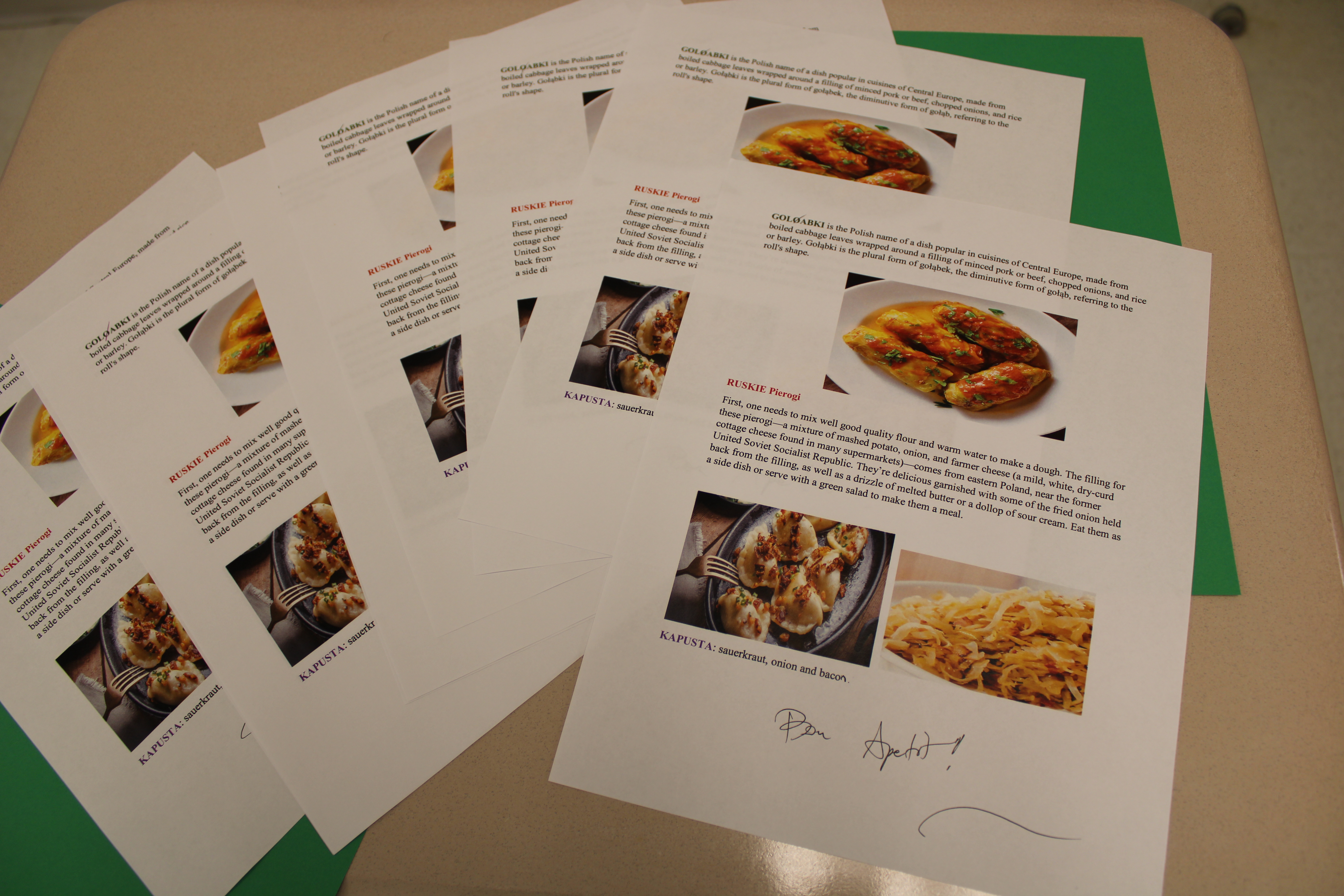 JEHS ELL classmates prepare their favorite foods to share
