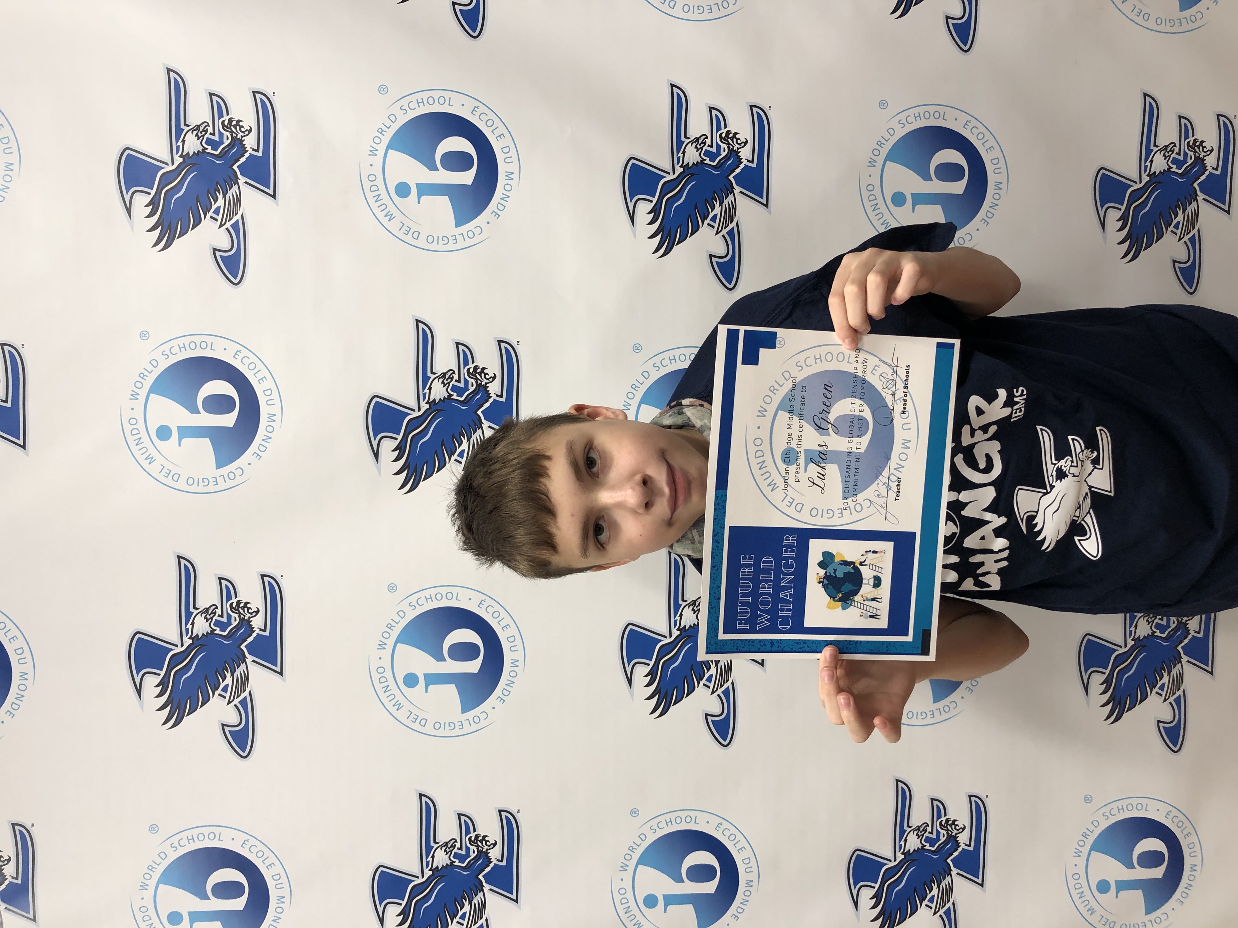 Lukas Green is chosen as a Future World Changer