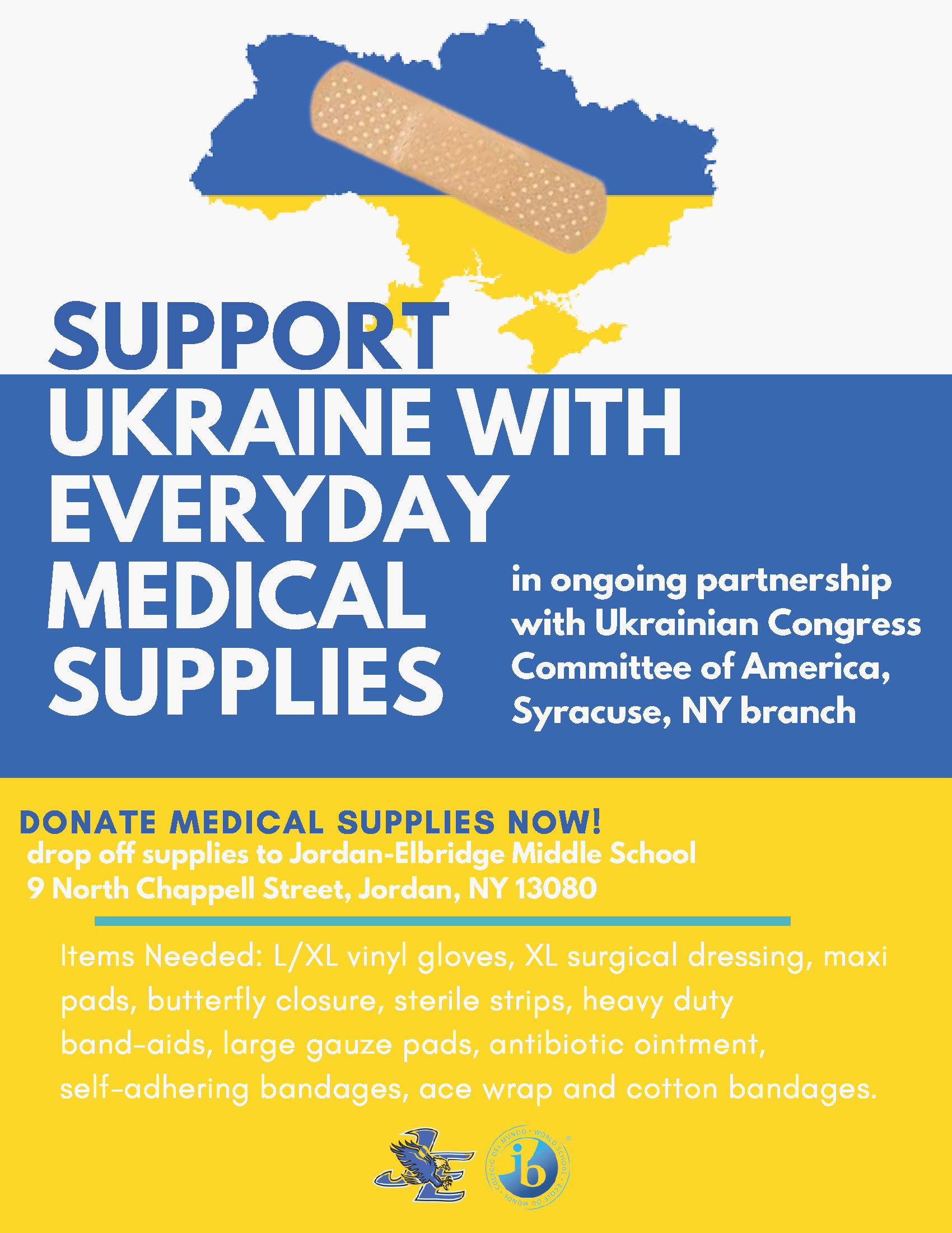 JEMS medical supply drive for Ukraine continues