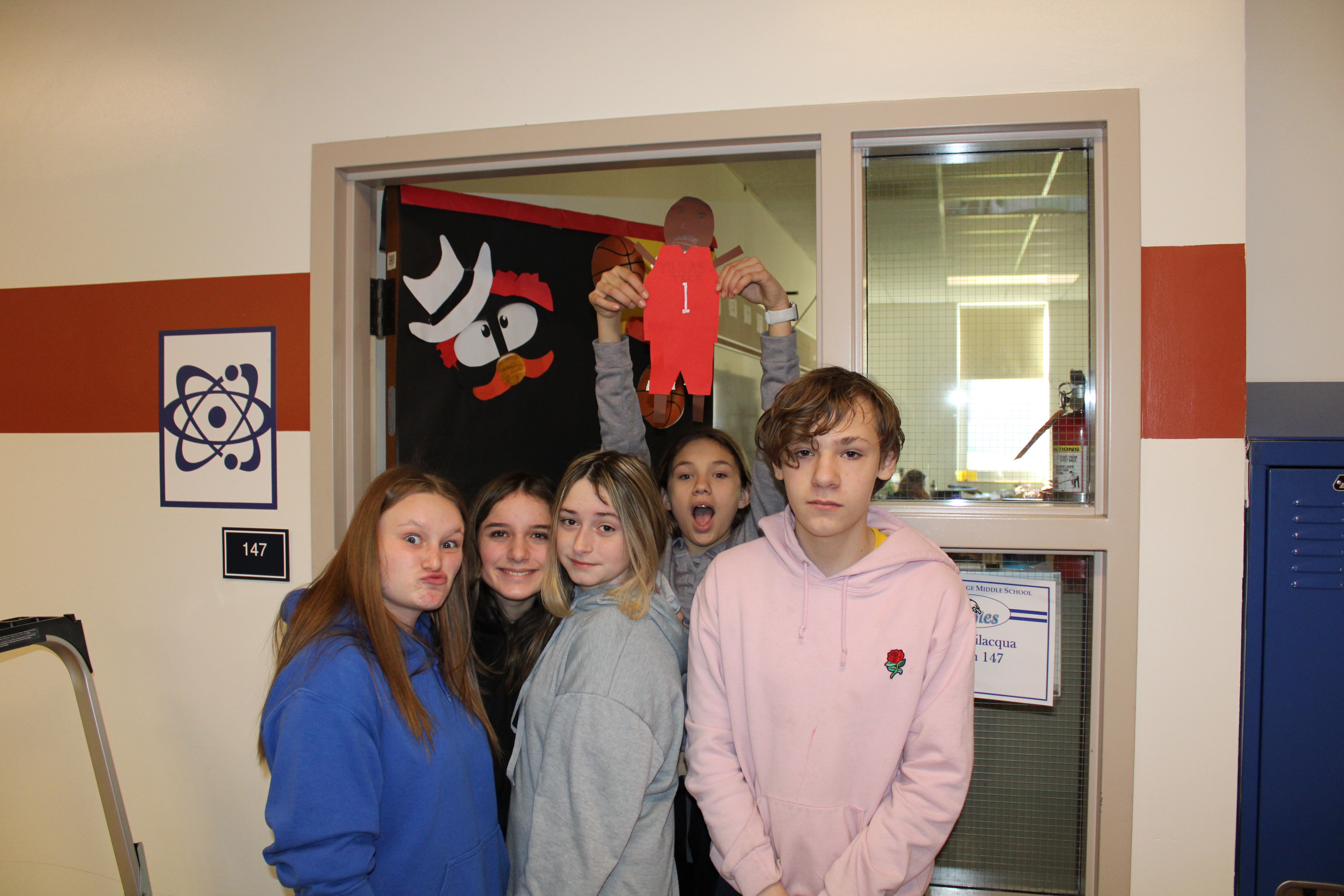 JEMS students decorate homeroom doors for March Madness