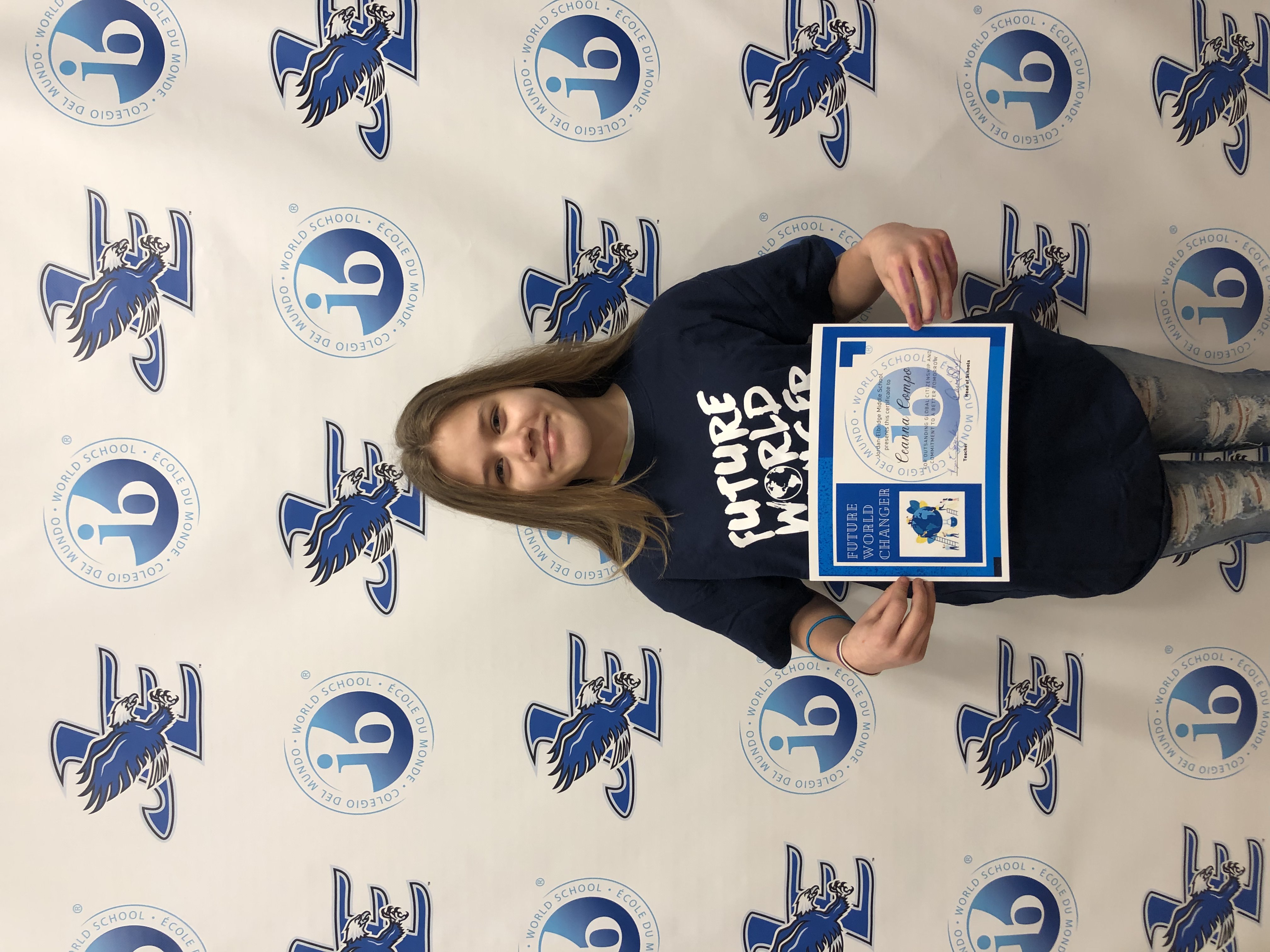 Ceanna Compo is chosen as a 'Future World Changer' by art teachers