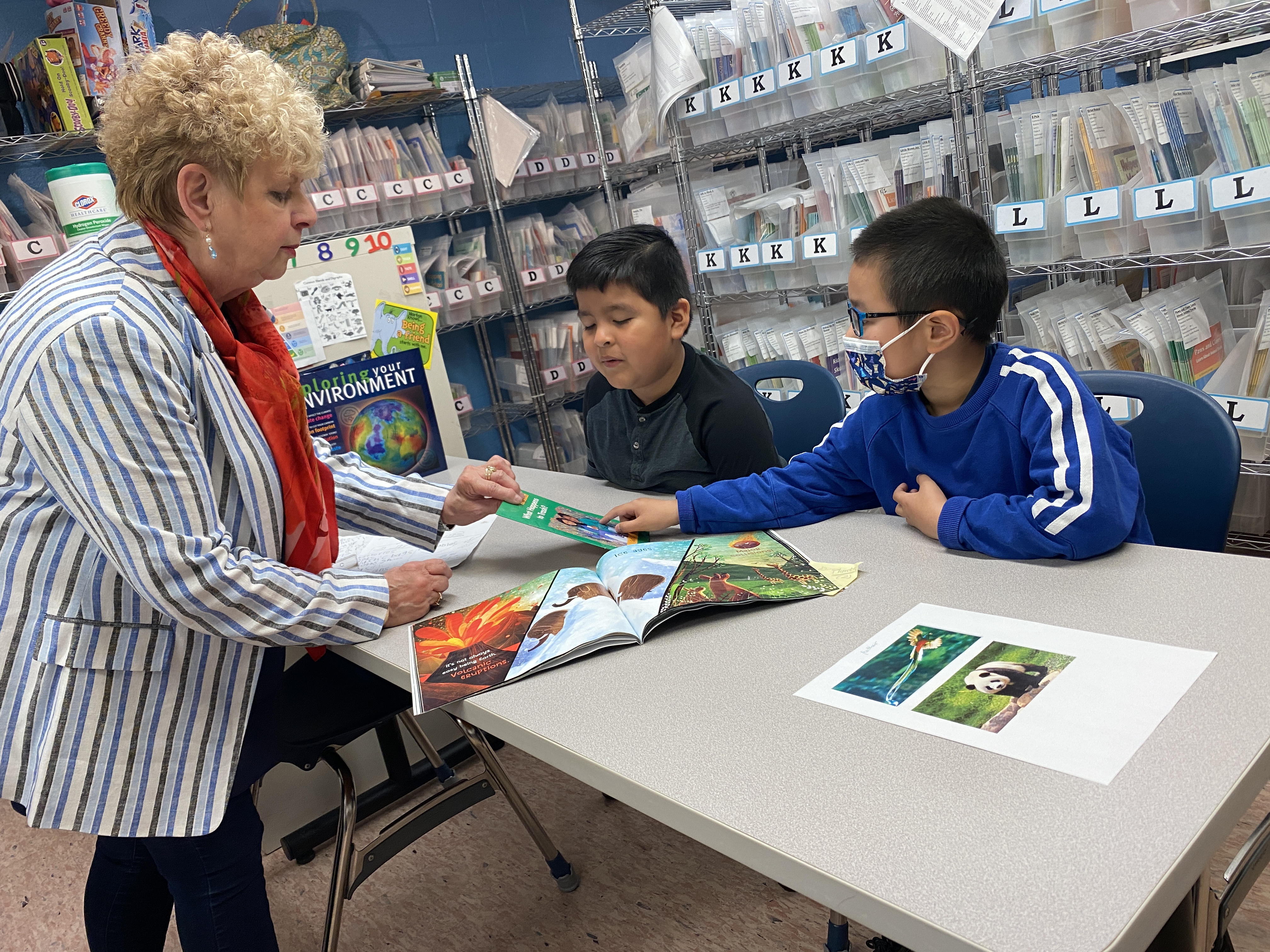 First graders learn about the environment and pollution