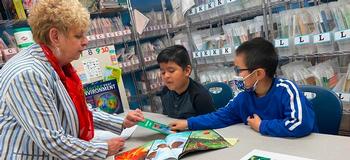 First graders celebrate the planet beyond Earth Day