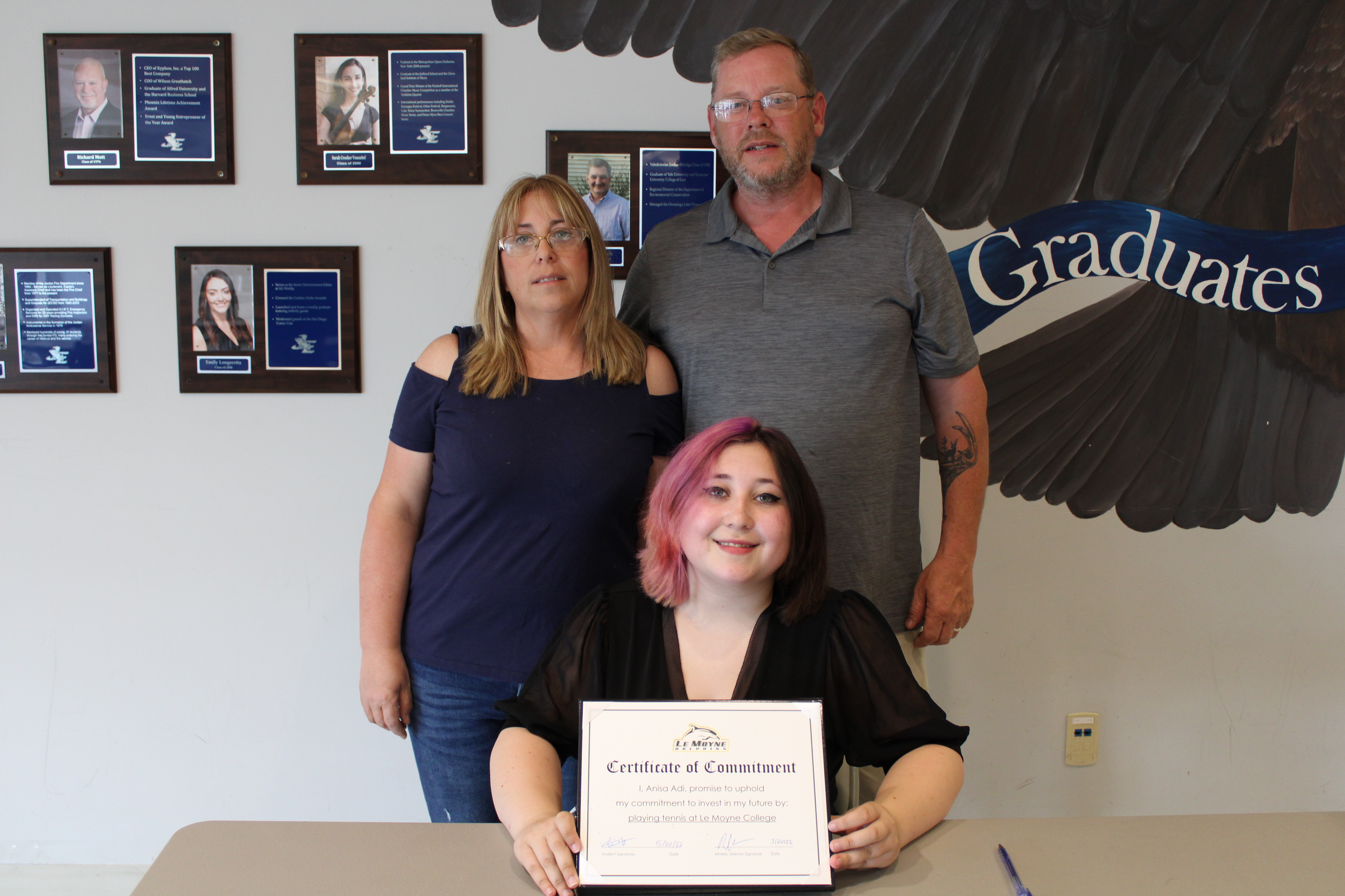 Anisa Adi will attend LeMoyne College to play tennis