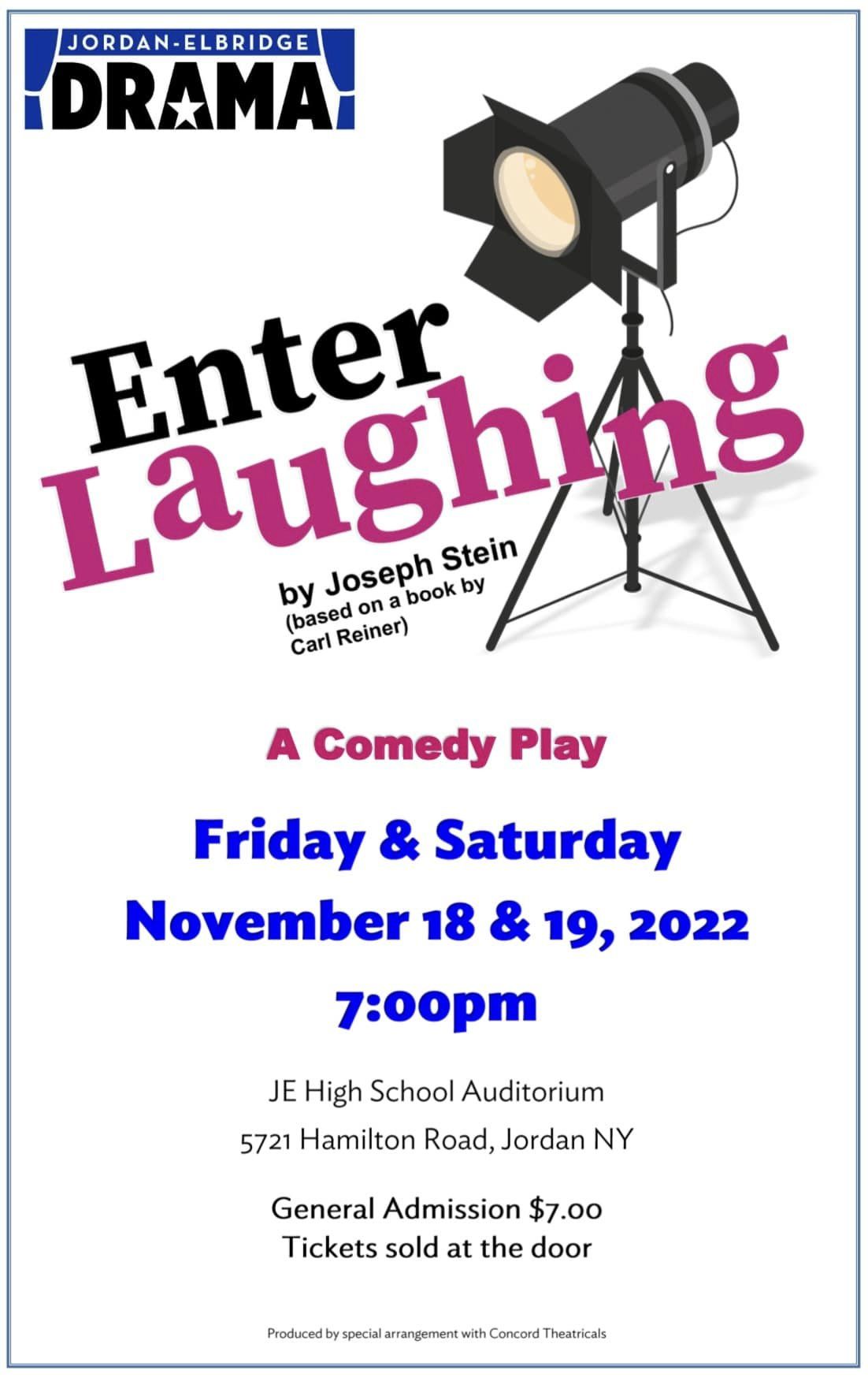 JEHS students to perform "Enter Laughing"