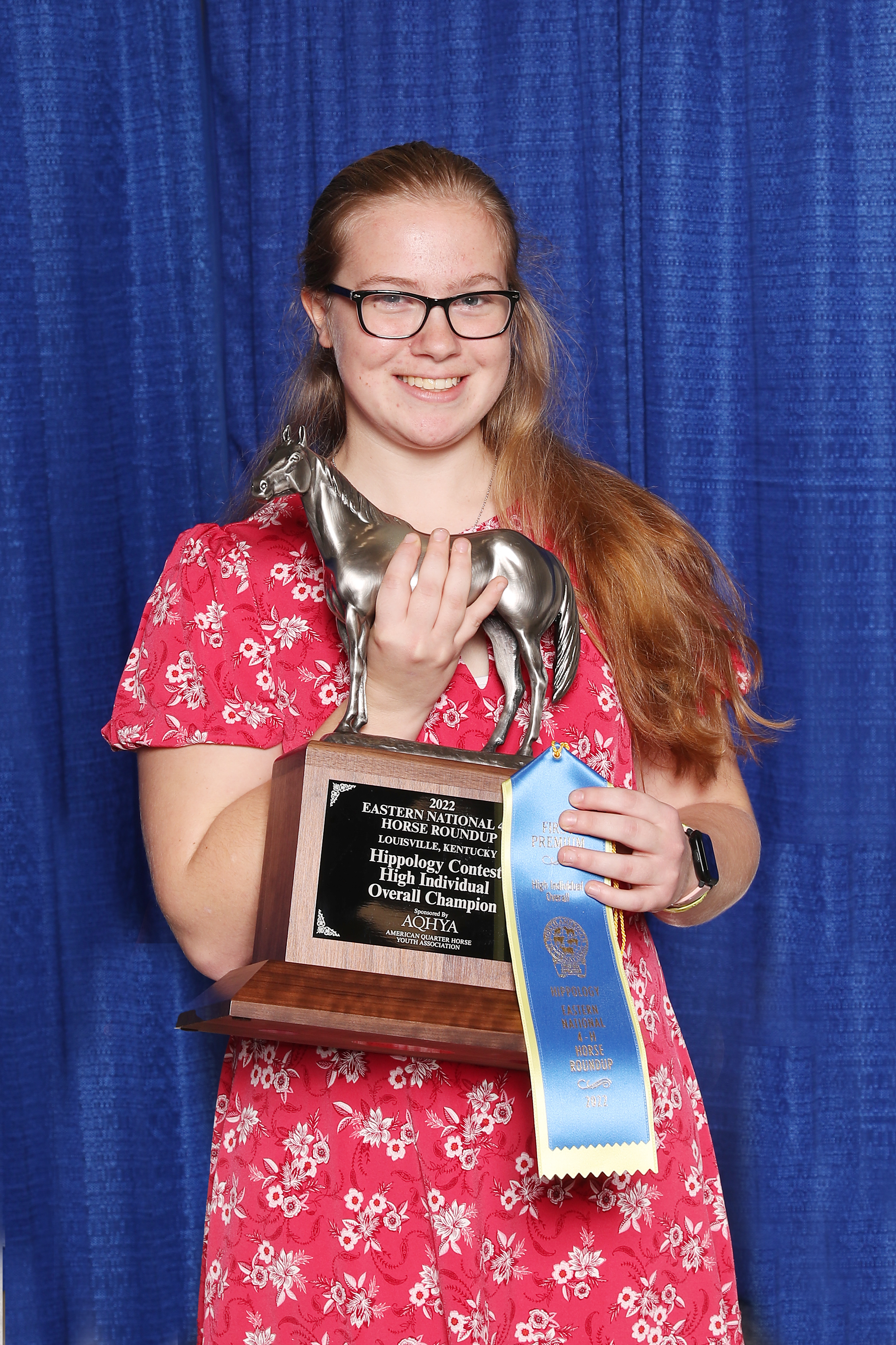 Katie Dristle wins first place in Hippology in the National 4-H Horse Roundup in Kentucky