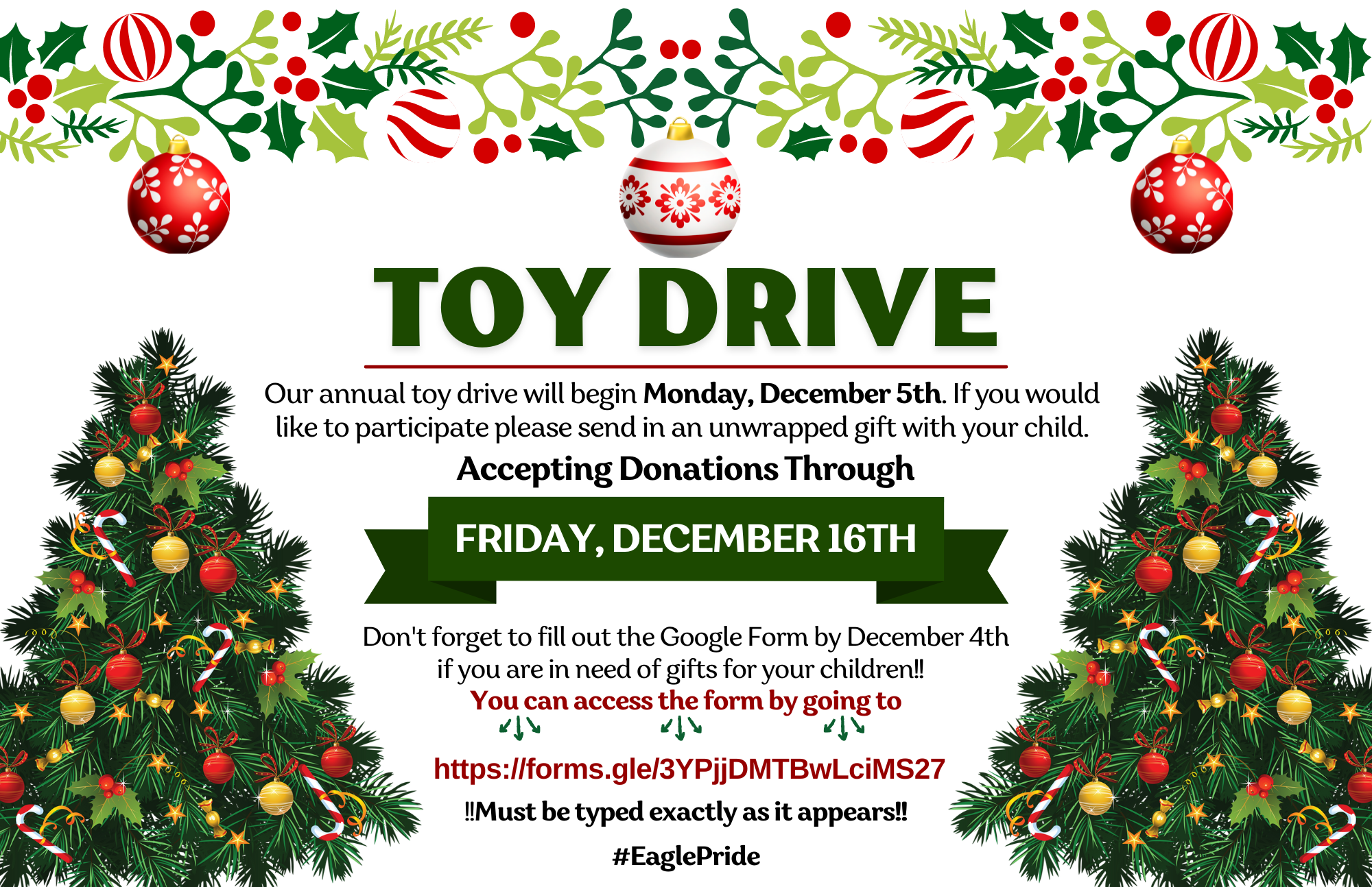 JECSD hosts a Toy Drive during the holiday season