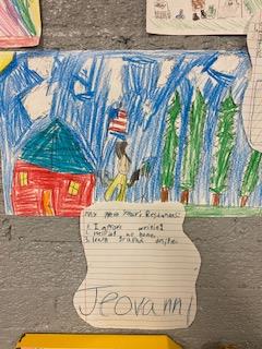 ELL students work on New Year's Resolution projects