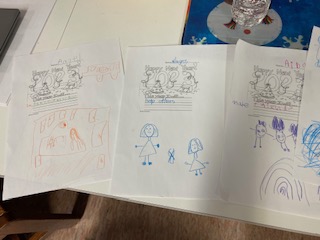 ELL students work on New Year's Resolution projects