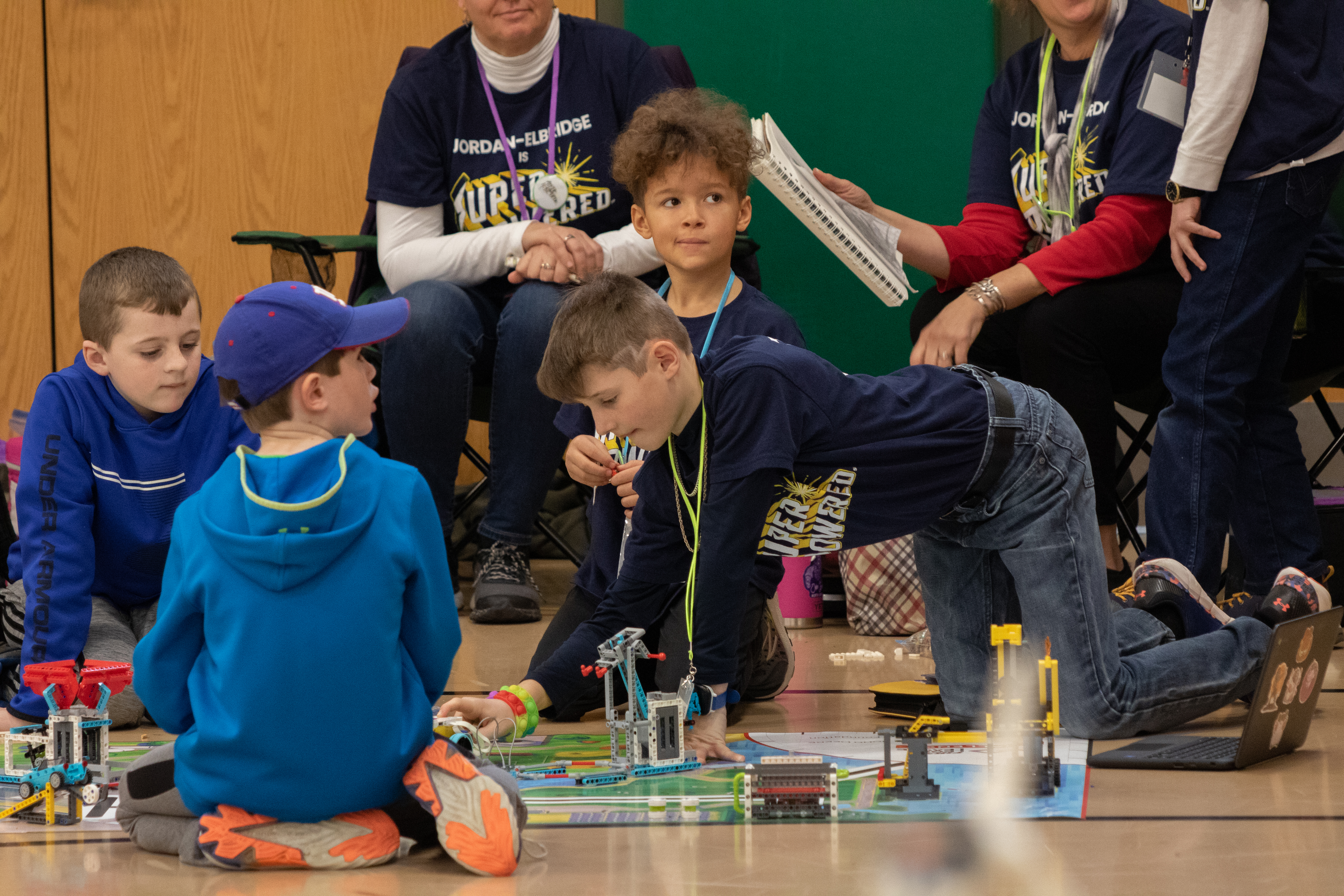 JEDIS students receive "Rising All-Star" Award at recent FIRST Lego League competition.