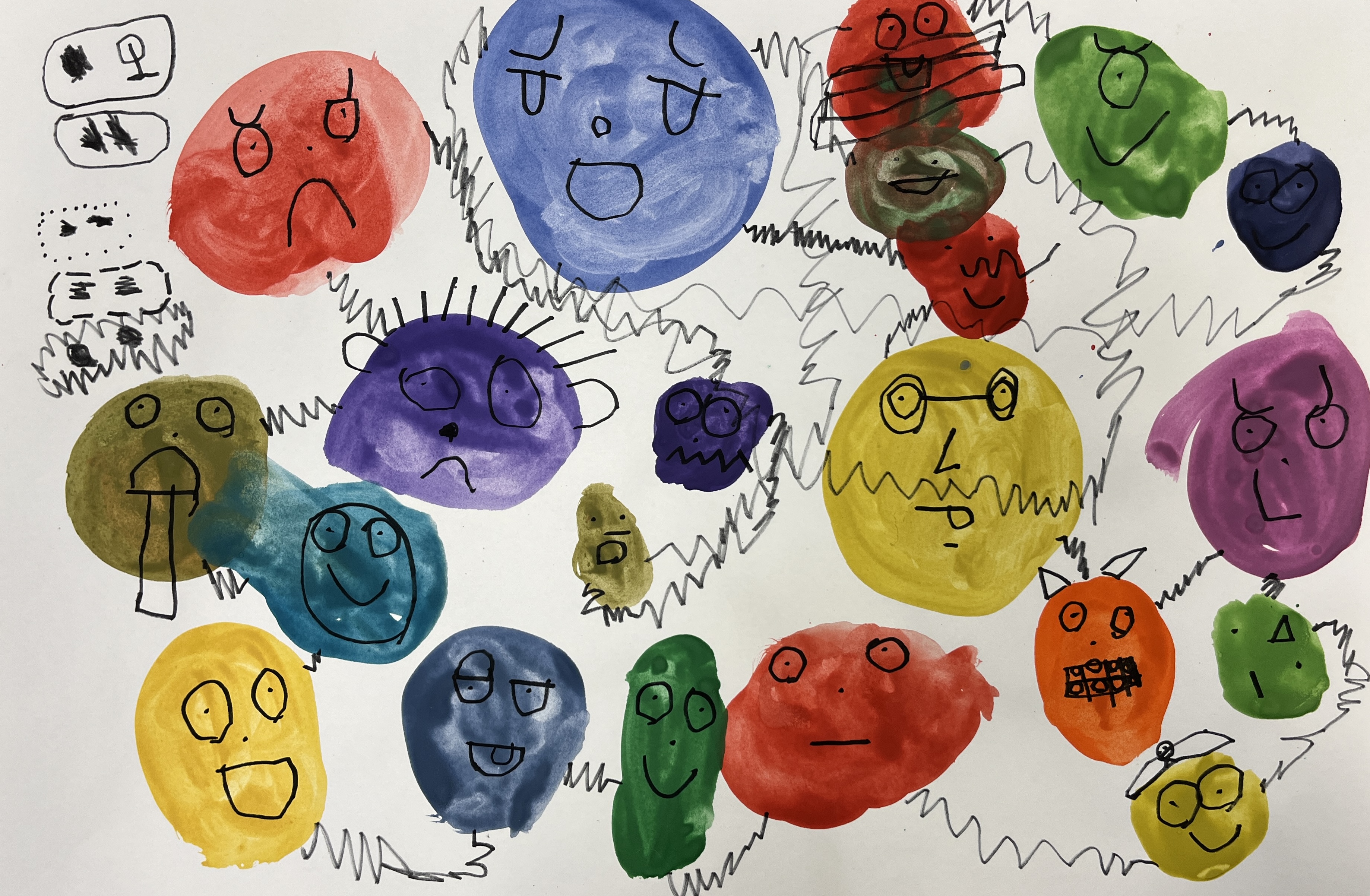 "Colorful Community" by Zander Lamb is one piece of art on display at this year's Three Lakes Sampler