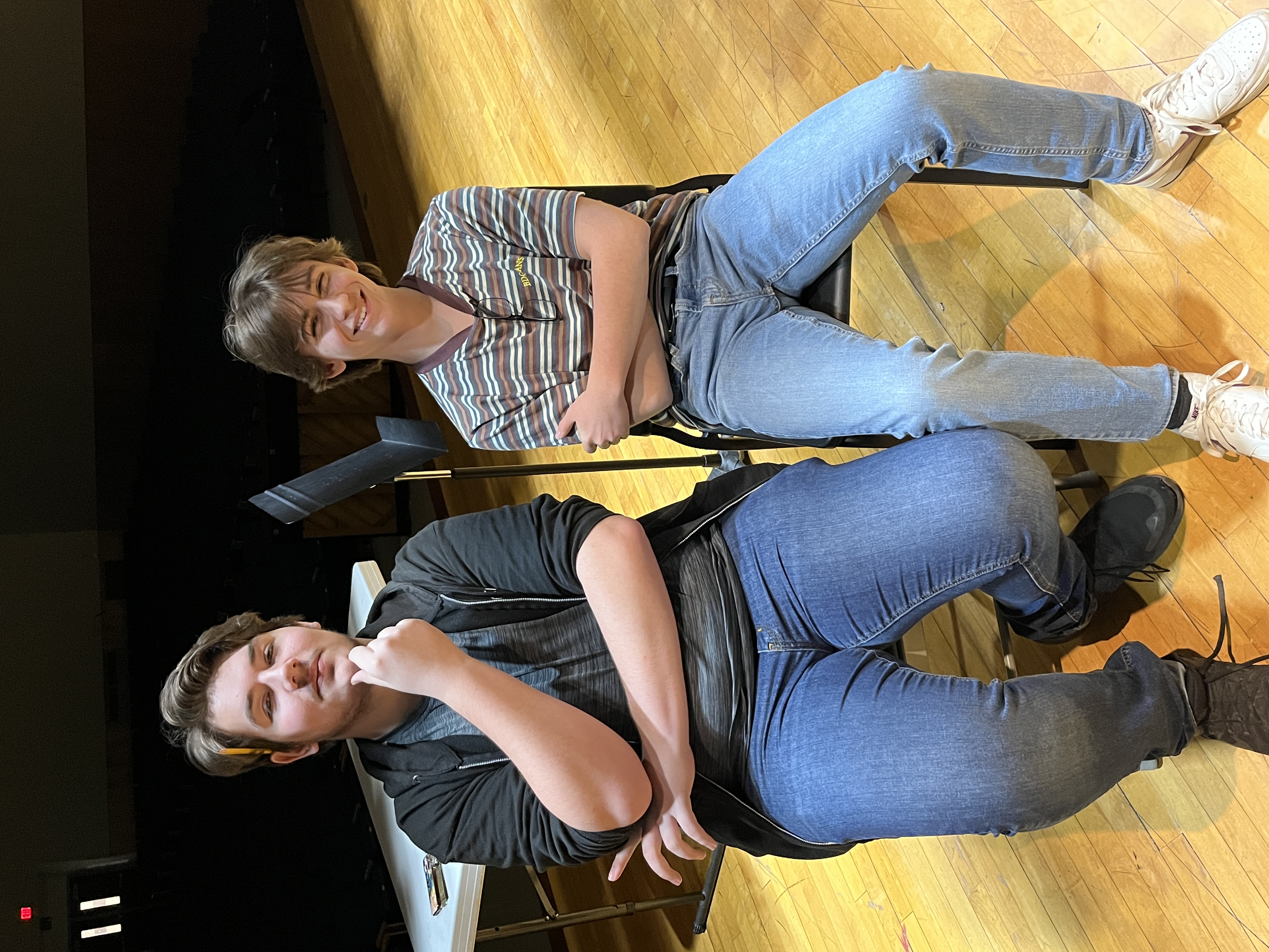 Aydan Piper and Cooper Childres will play Sherlock Holmes and Dr. Watson in 2023 spring play