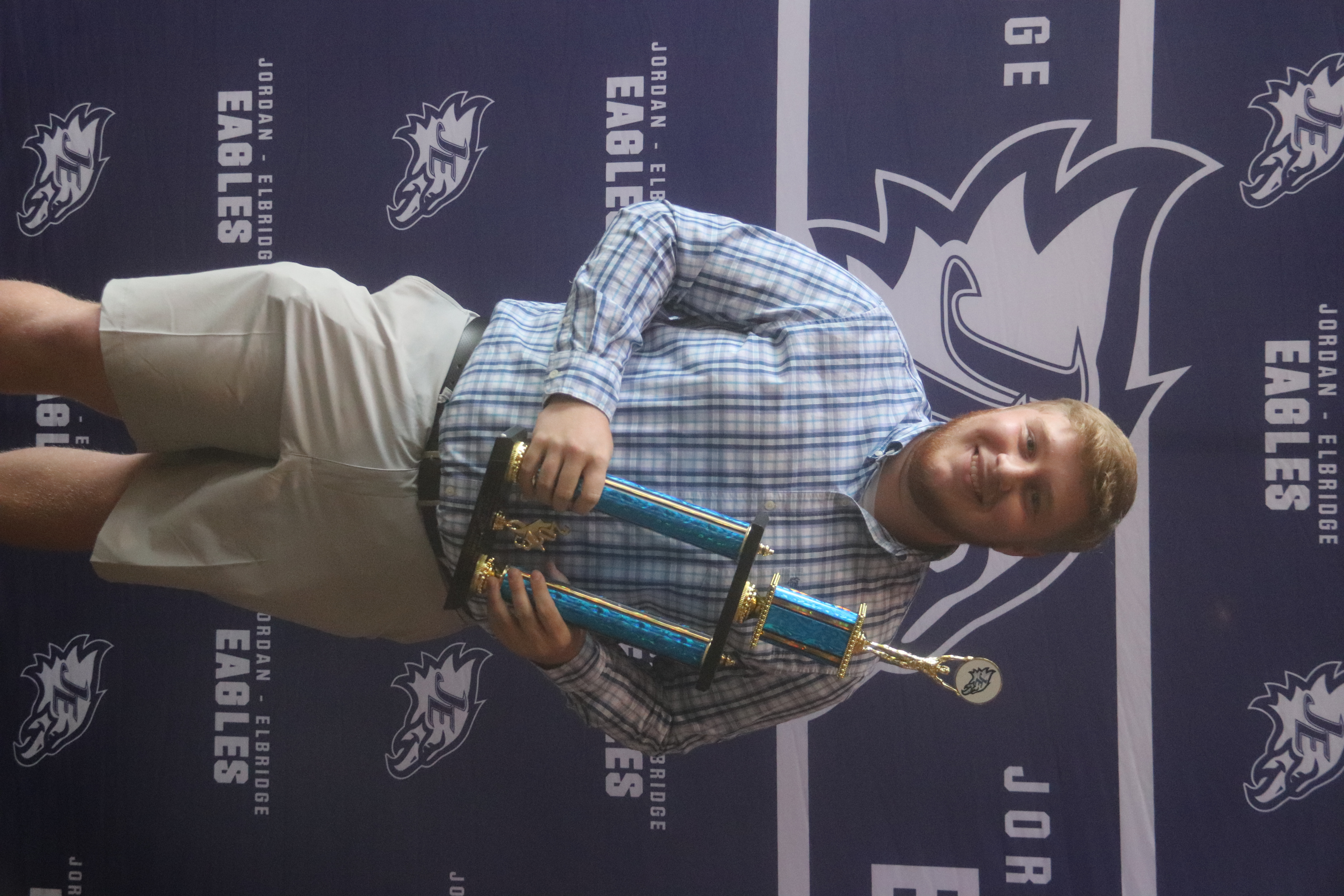 Dominic Rinaldo receives the Eagle Pride award