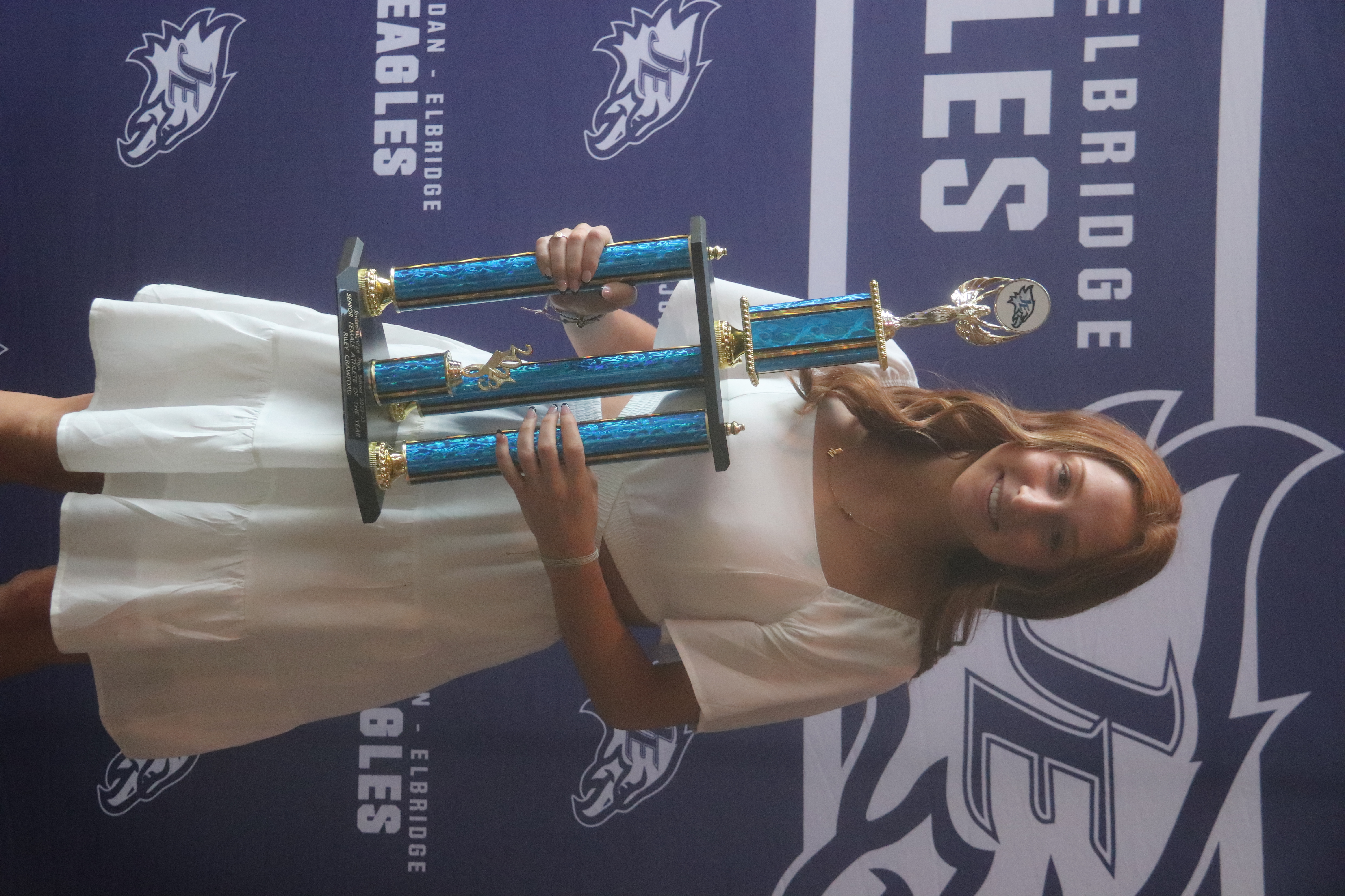 Riley Crawford receives the Athlete of the Year award