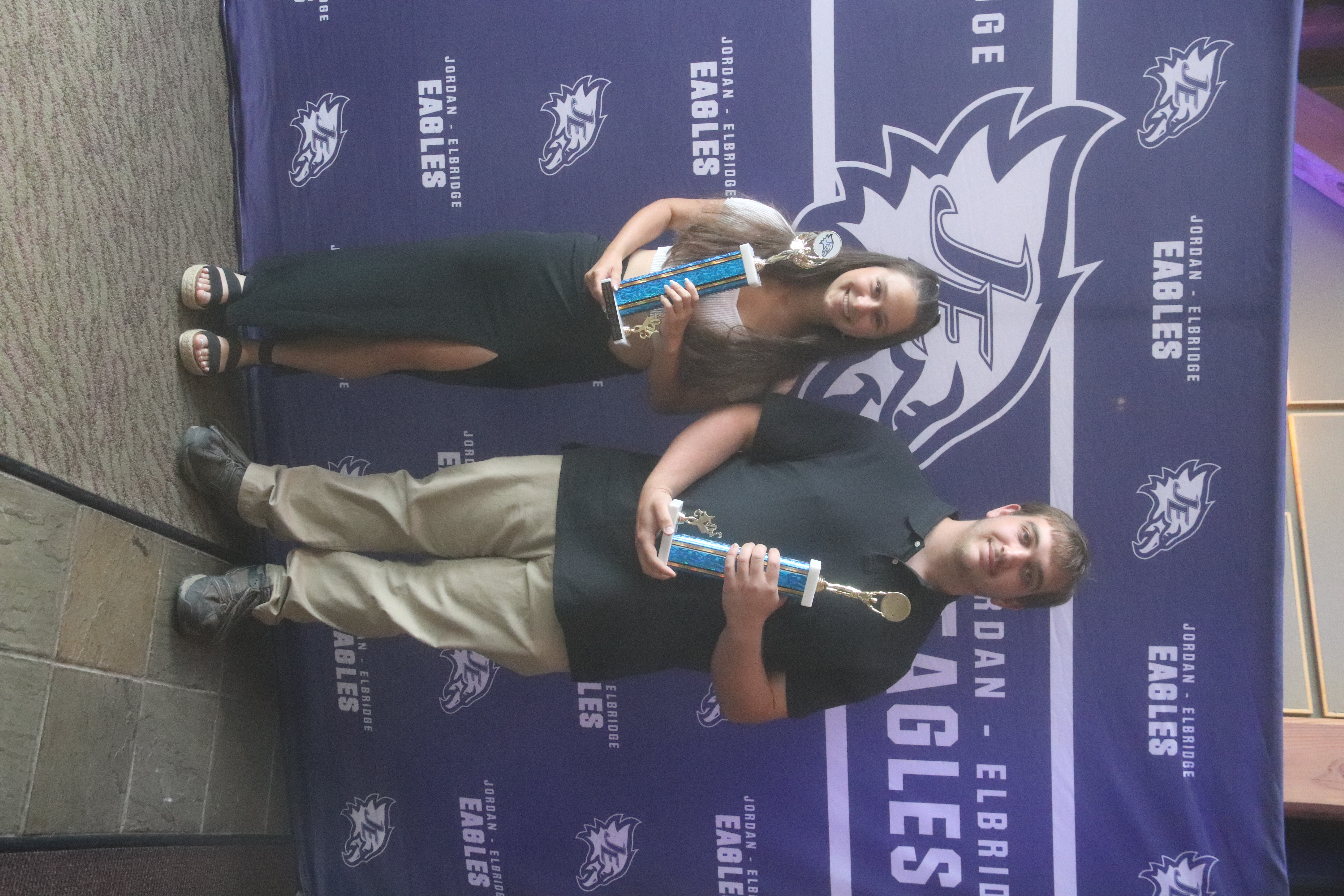 Riley Precourt and Porter Ross receive the scholar-athlete awards