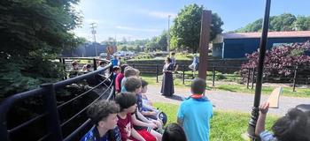 6th Graders Discover Jordan’s Erie Canal Past on Walking Tour with Village Historian
